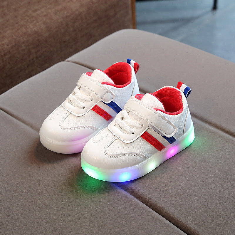LED Children's Sneakers with Flexible Sole