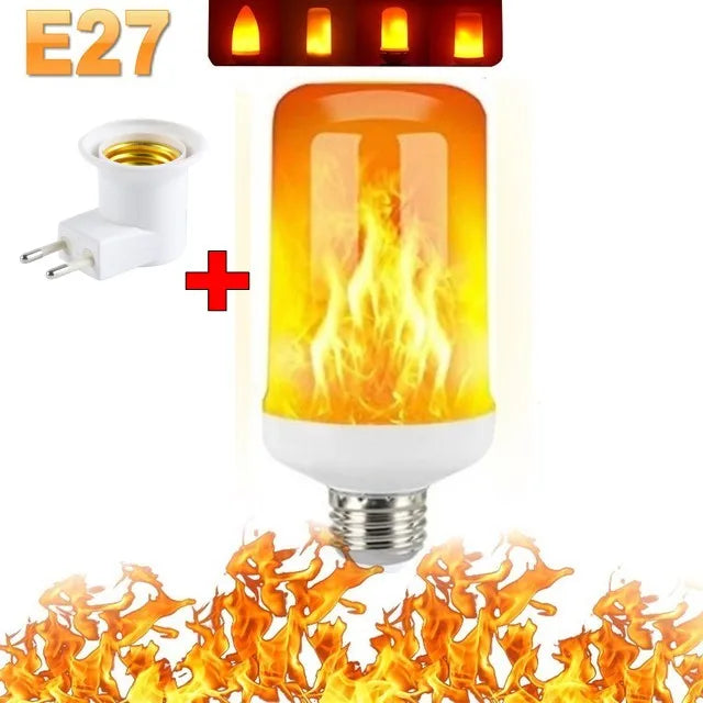 LED FLAME LIGHT PARTY LAMP - 4 MODES SIMULATING FIRE