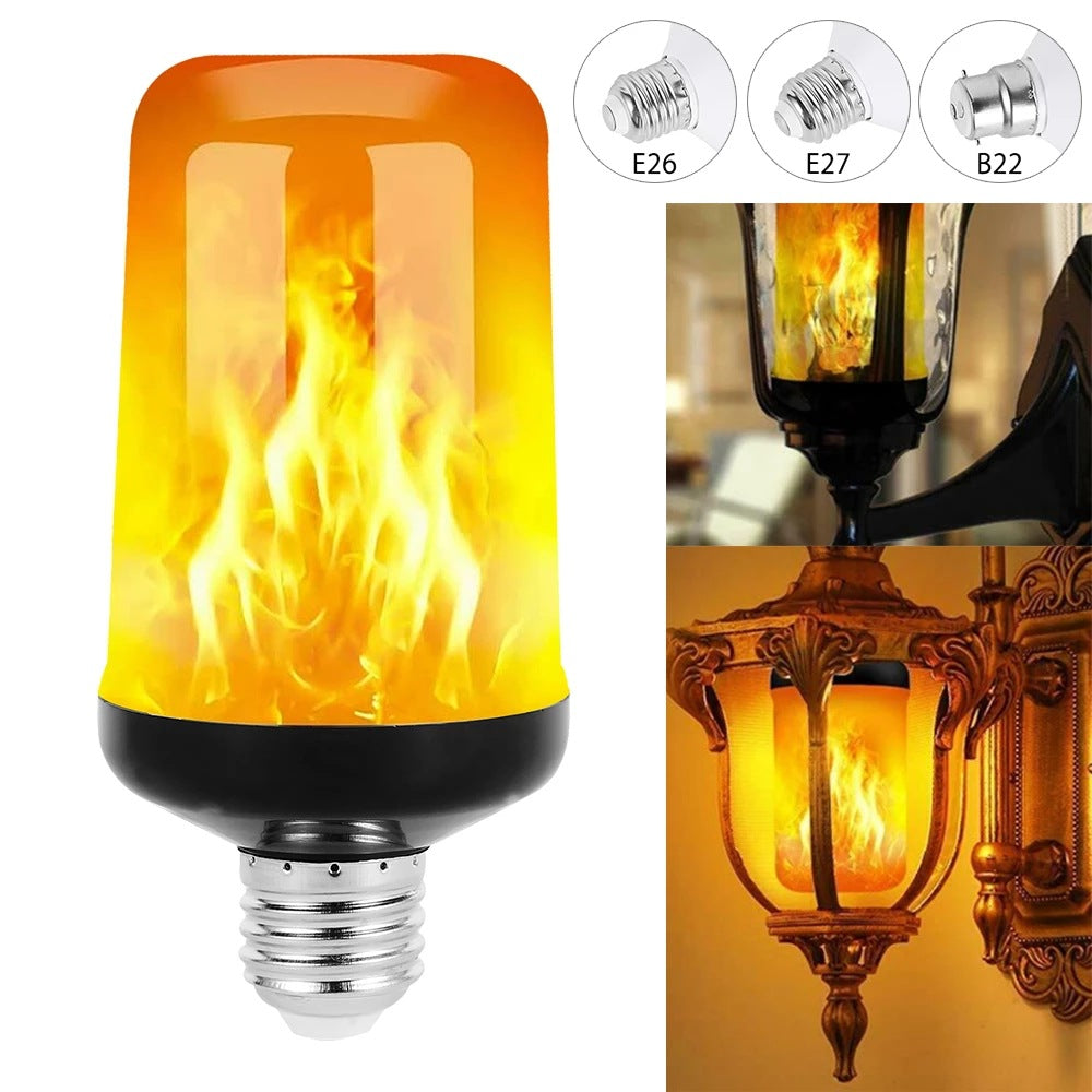 LED FLAME LIGHT PARTY LAMP - 4 MODES SIMULATING FIRE