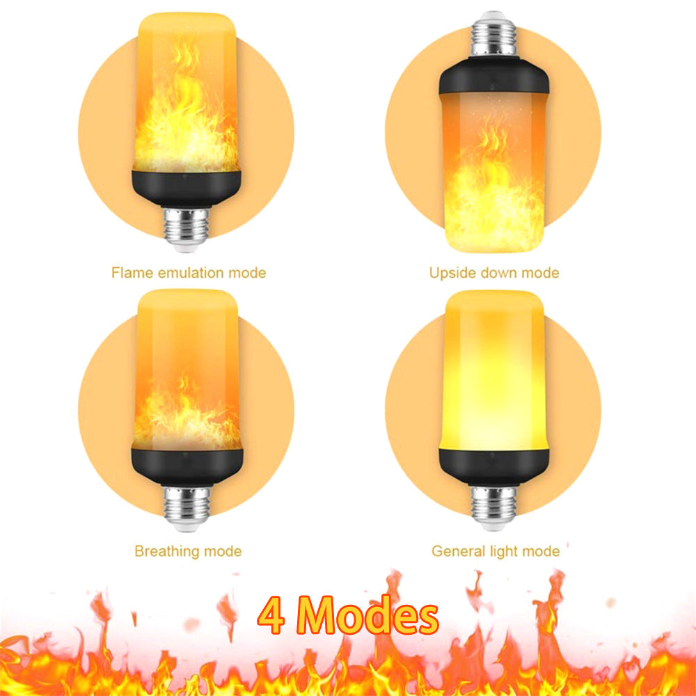 LED FLAME LIGHT PARTY LAMP - 4 MODES SIMULATING FIRE