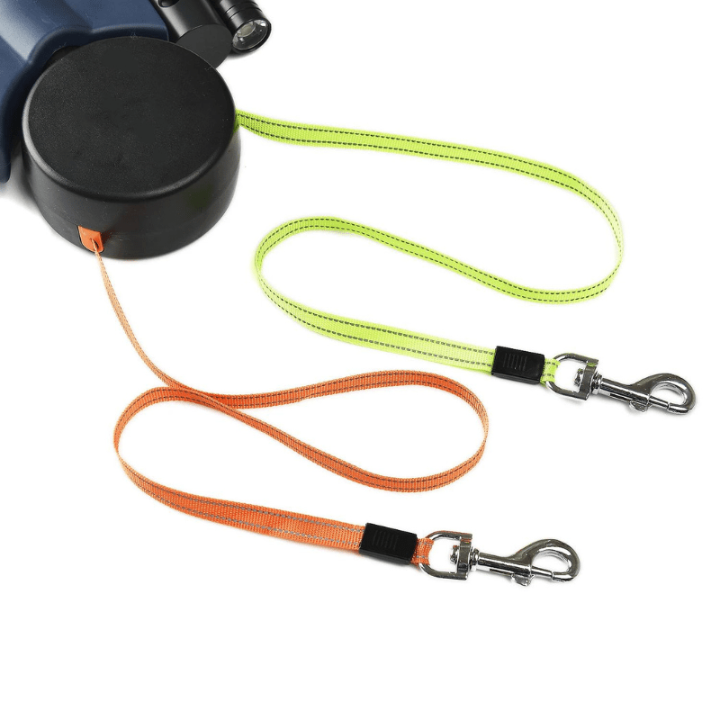 LED Leash for Two Dogs with Durable Construction