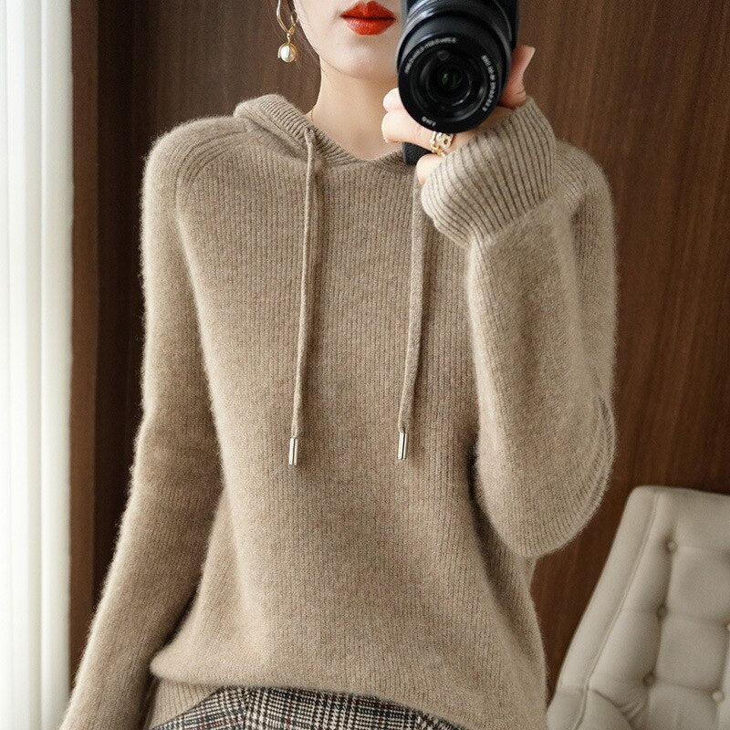 Leslie - Cashmere Hoodie for Autumn
