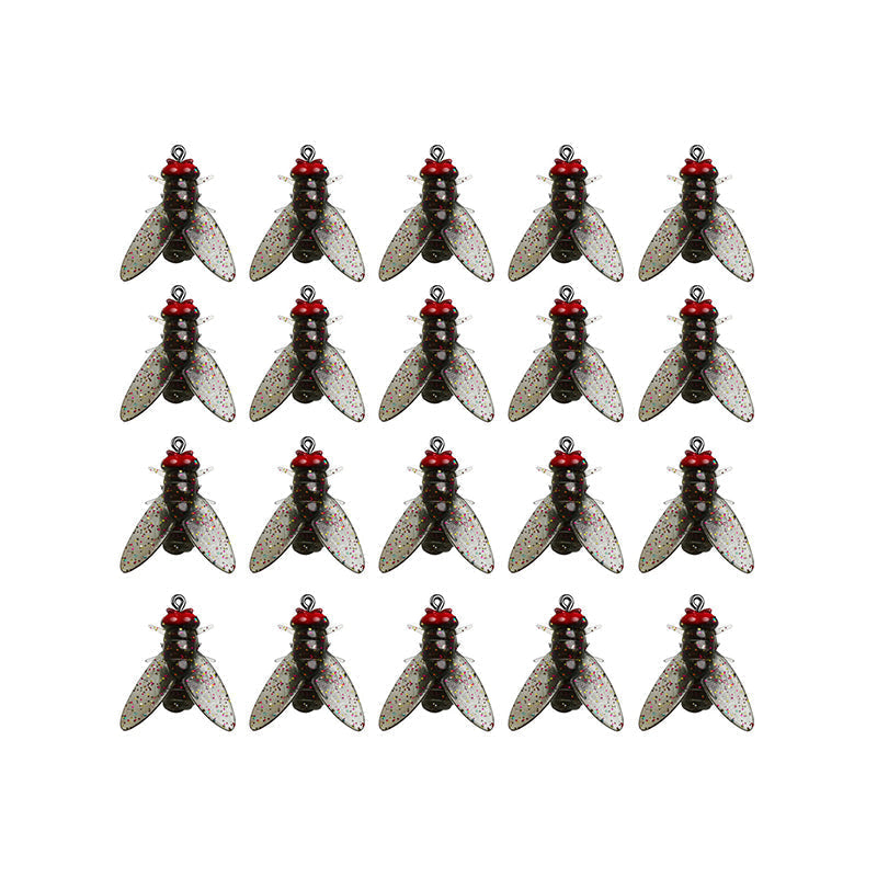 Leurres de pêche mouches artificielles, 20 pièces