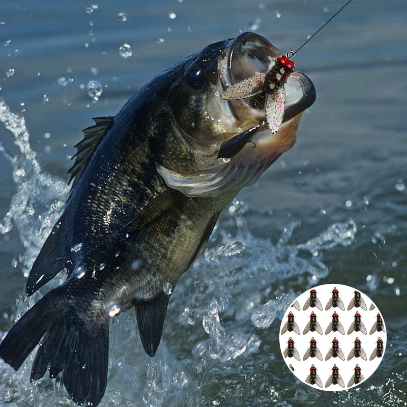 Leurres de pêche mouches artificielles, 20 pièces