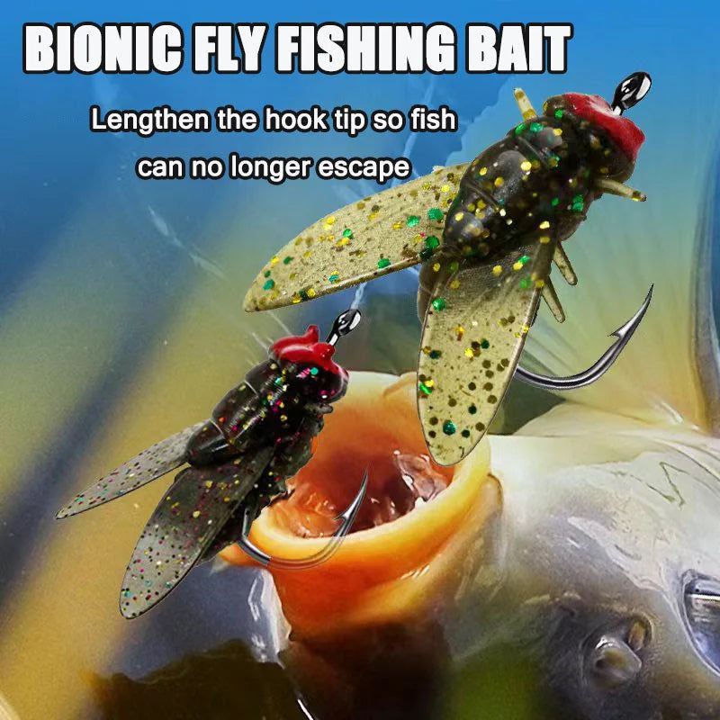 Leurres de pêche mouches artificielles, 20 pièces