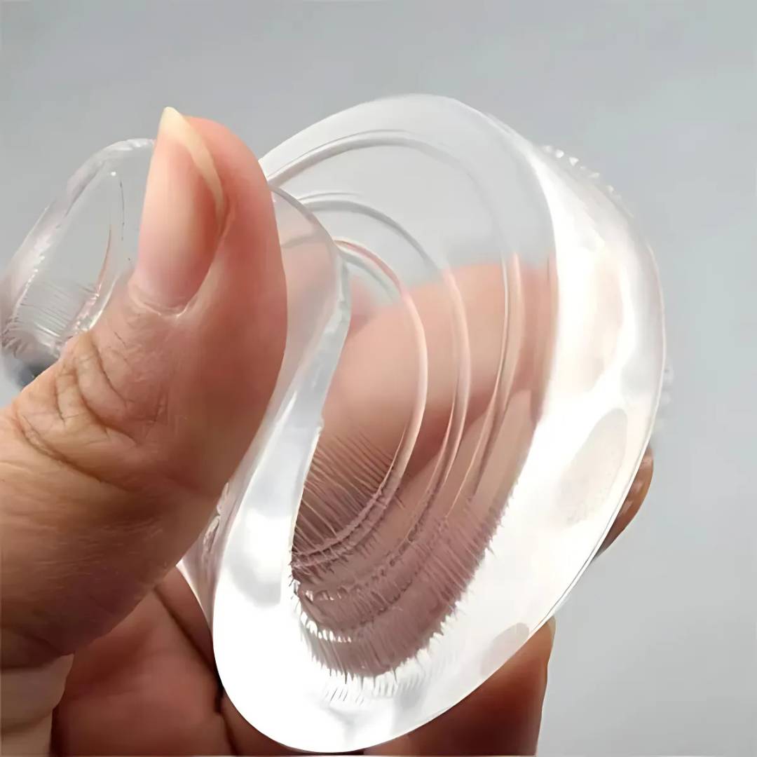 LiftComfort Silicone Gel Heel Lifting Inserts | Height Increase - Pain Relief for Plantar Fasciitis - Shock Absorption - Better Posture Olvoria
