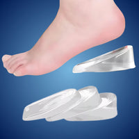 LiftComfort Semelles en gel silicone pour talons | Augmentation de la taille - Soulagement de la douleur pour fasciite plantaire - Absorption des chocs - Meilleure posture Olvoria