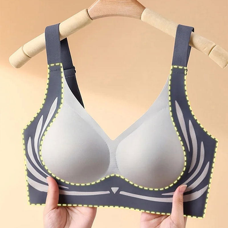 Lifted Wireless Push-Up Bra with Anti-Sagging Effect