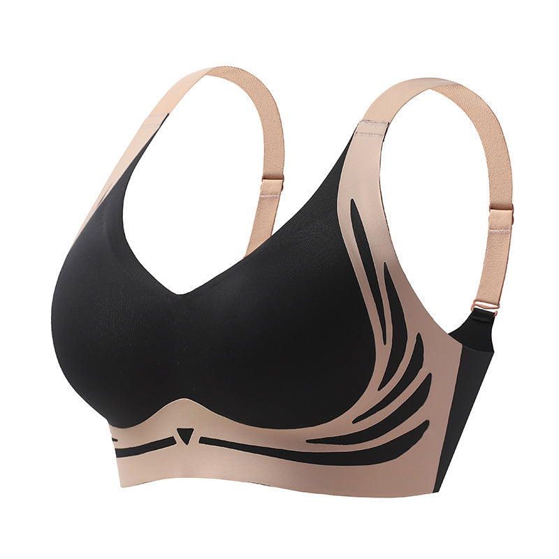 Lifted Wireless Push-Up Bra with Anti-Sagging Effect