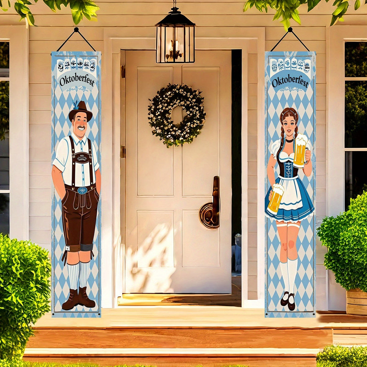 Lot de bannières pour l'Oktoberfest en polyester