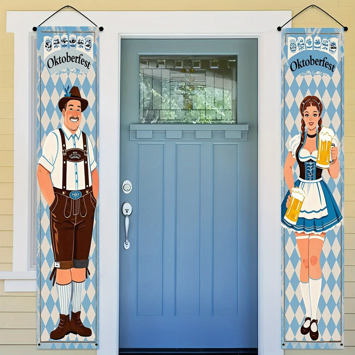 Lot de bannières pour l'Oktoberfest en polyester