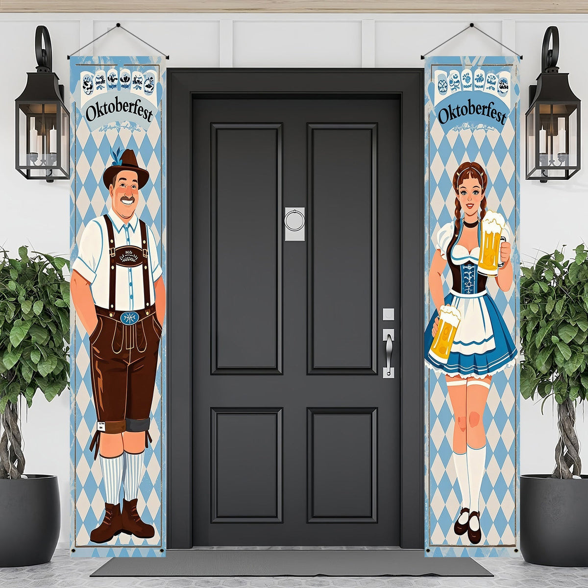 Lot de bannières pour l'Oktoberfest en polyester