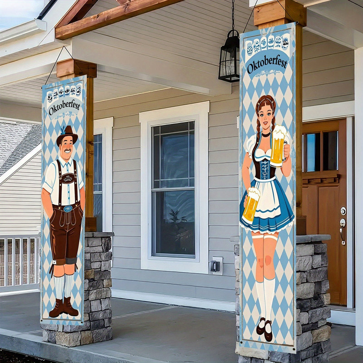 Lot de bannières pour l'Oktoberfest en polyester