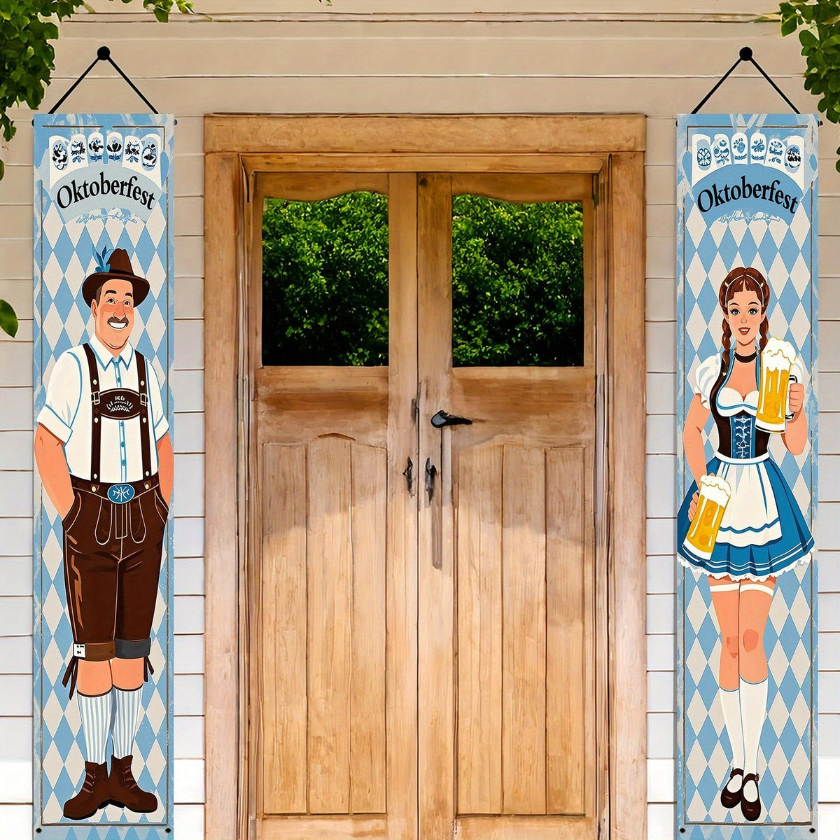 Lot de bannières pour l'Oktoberfest en polyester