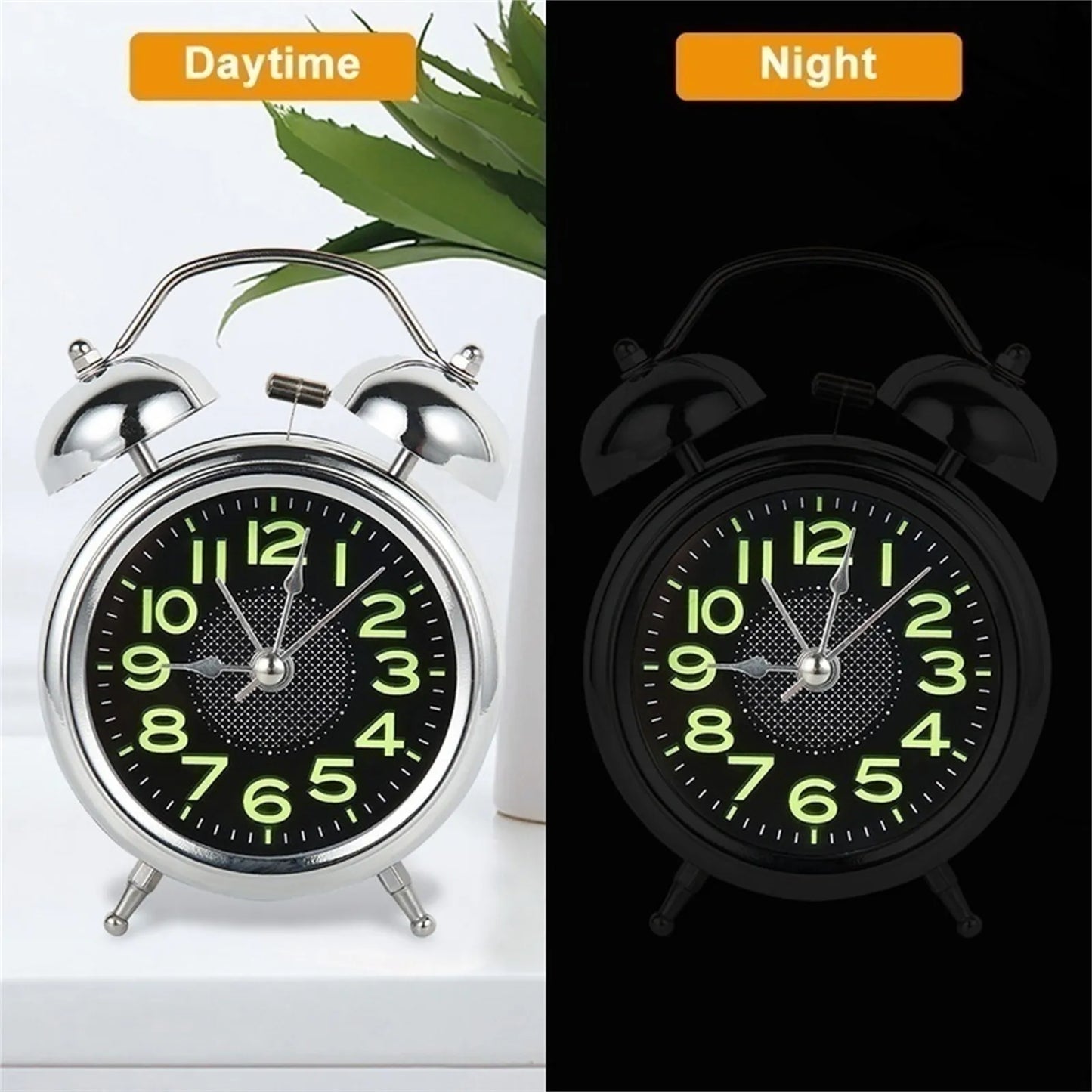 LOUDLUX – Extra Loud Retro Double Bell Alarm Clock for Heavy Sleepers