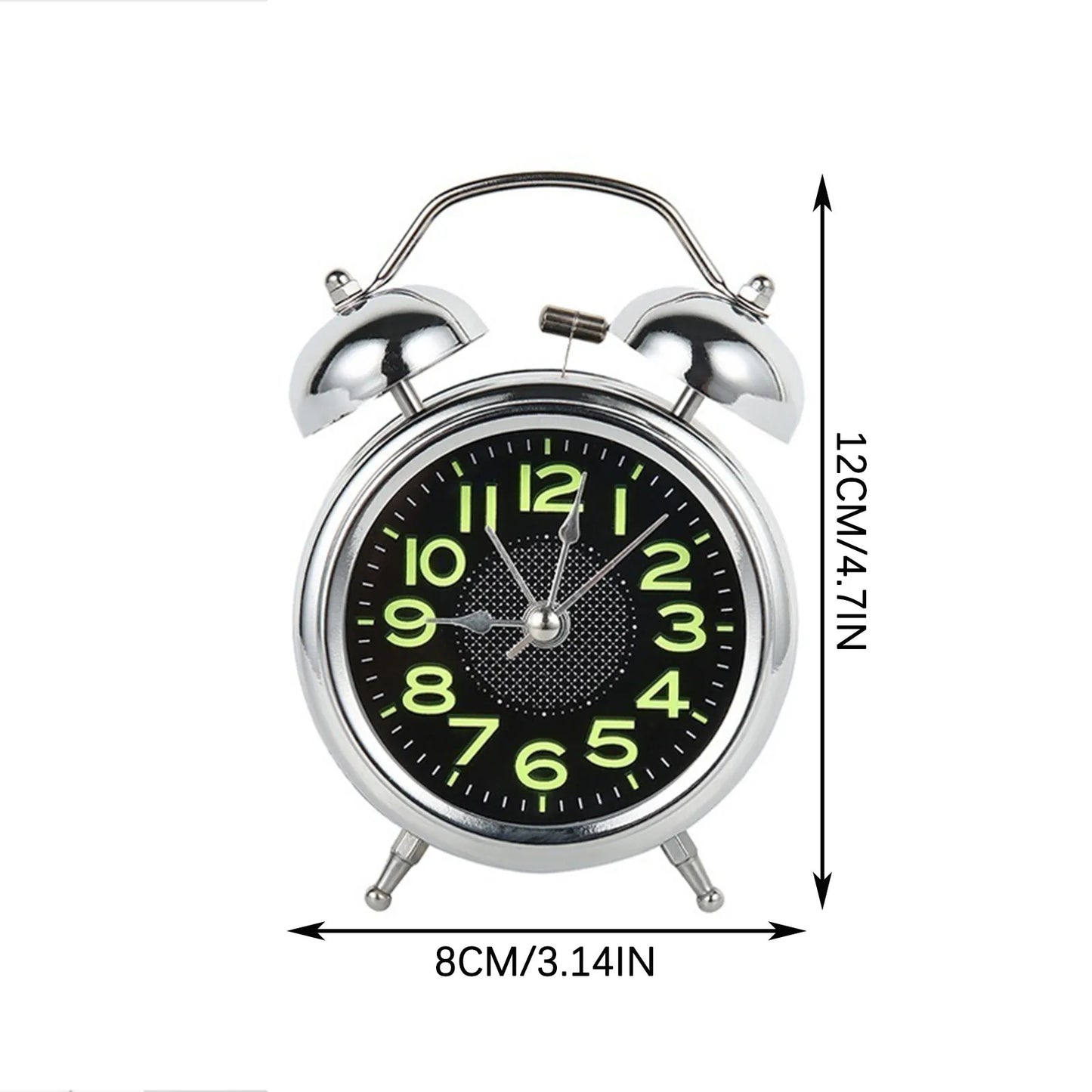 LOUDLUX – Extra Loud Retro Double Bell Alarm Clock for Heavy Sleepers