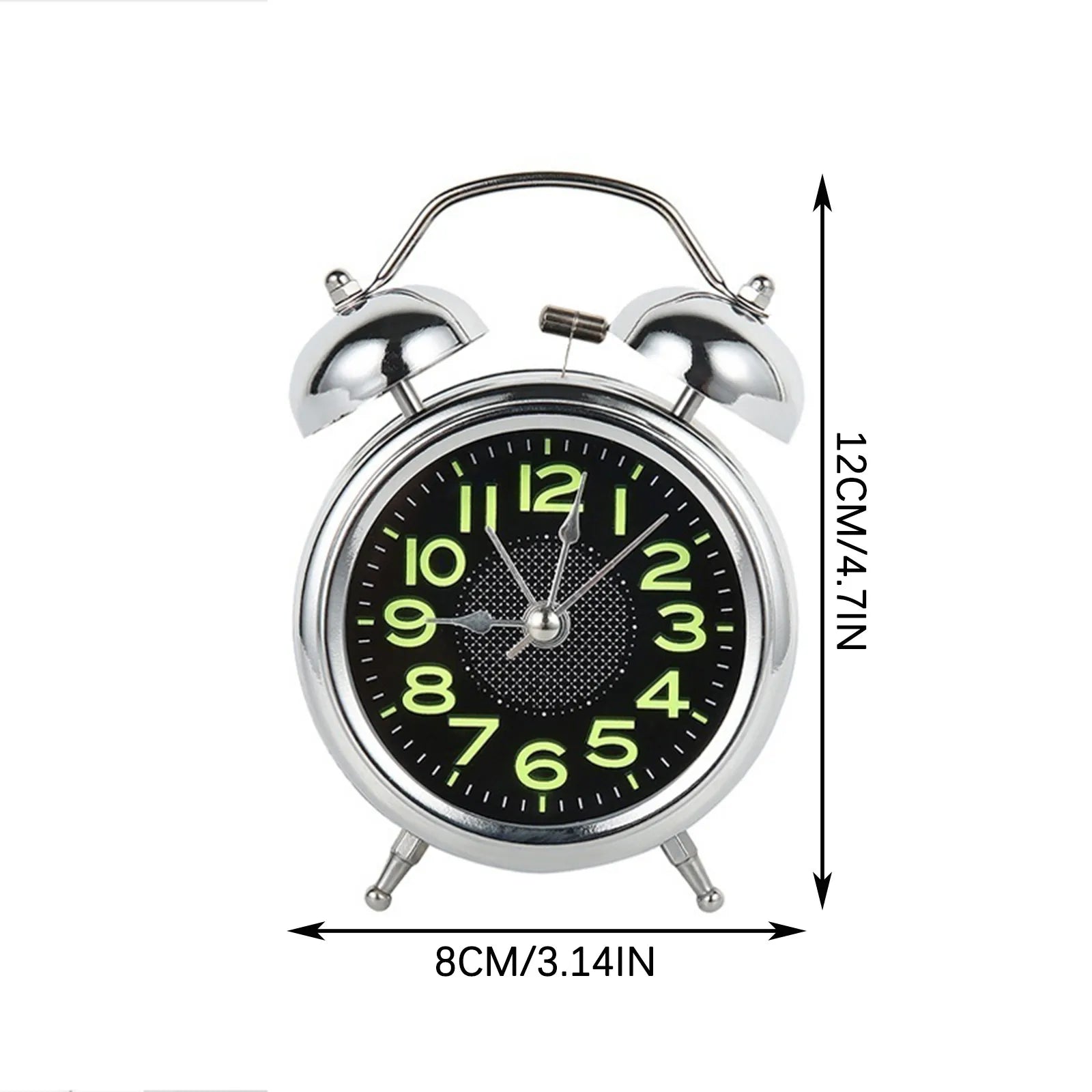LOUDLUX – Extra Loud Retro Double Bell Alarm Clock for Heavy Sleepers