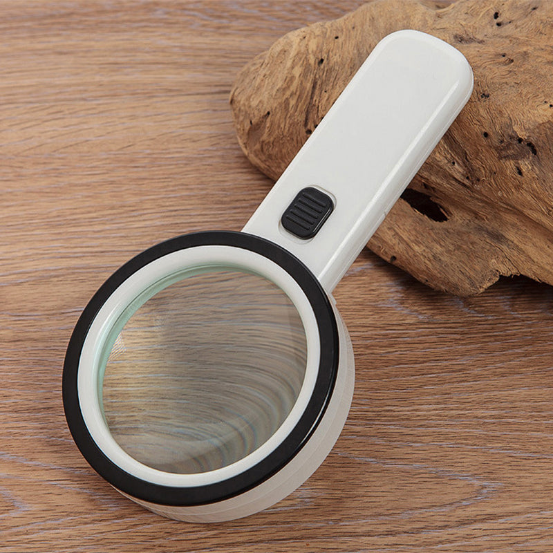 Loupe grossissante 30X avec éclairage LED