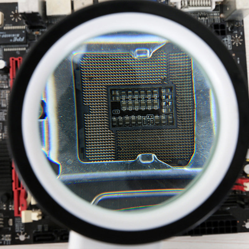 Loupe grossissante 30X avec éclairage LED