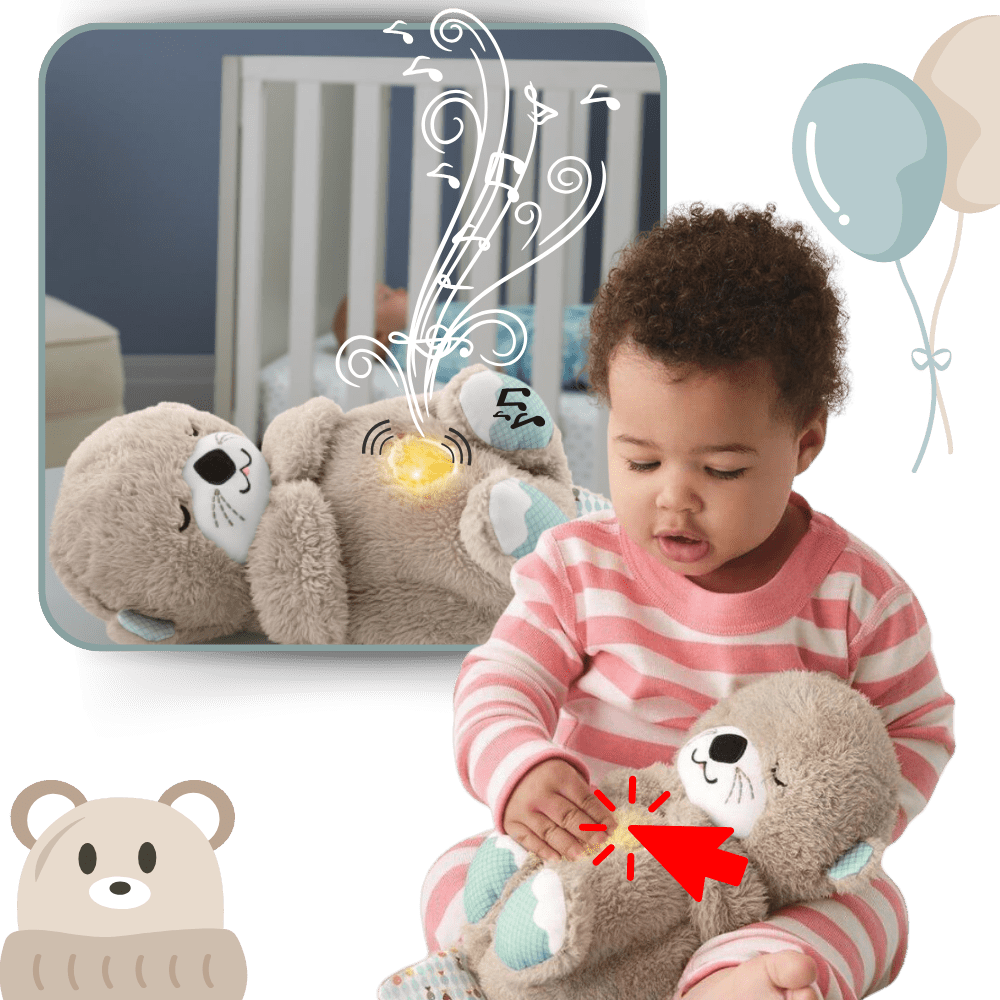 Loutre en peluche apaisante avec sensation de ventre maternel