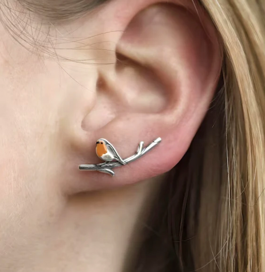 LuckFeather | Handcrafted Tinted Glass Earrings for Spring