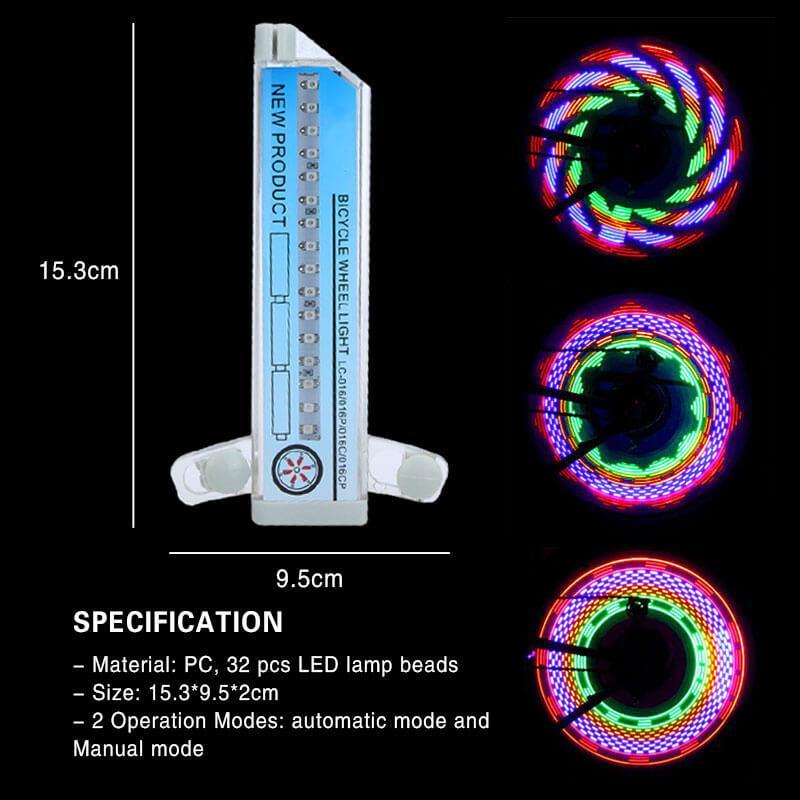 Lumières LED pour rayons de roue avec effet 3D