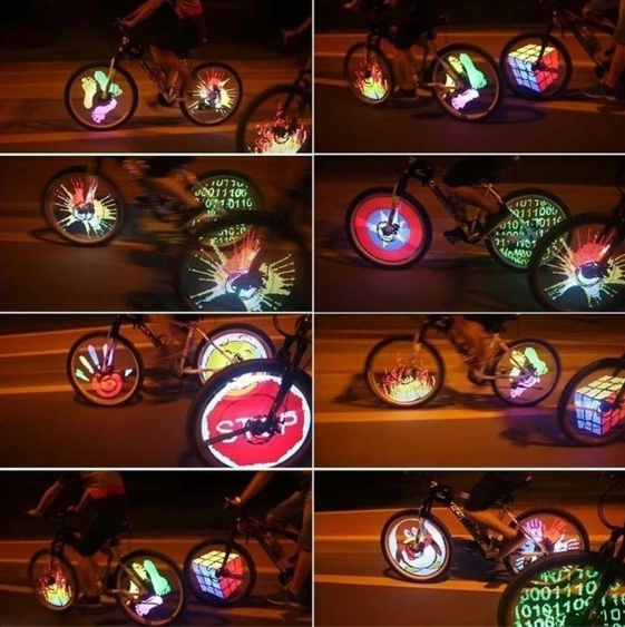 Lumières LED pour rayons de roue avec effet 3D