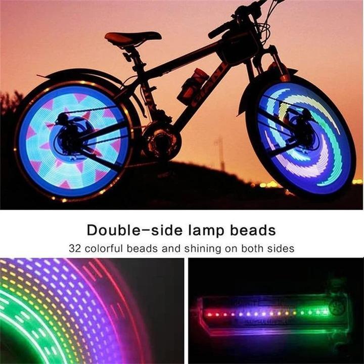 Lumières LED pour rayons de roue avec effet 3D