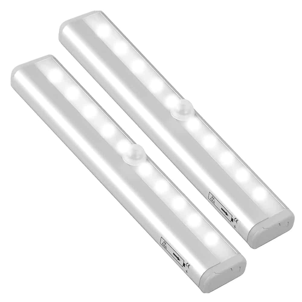 Luminaire LED pour meuble avec détecteur - blanc chaud - 200 lumens