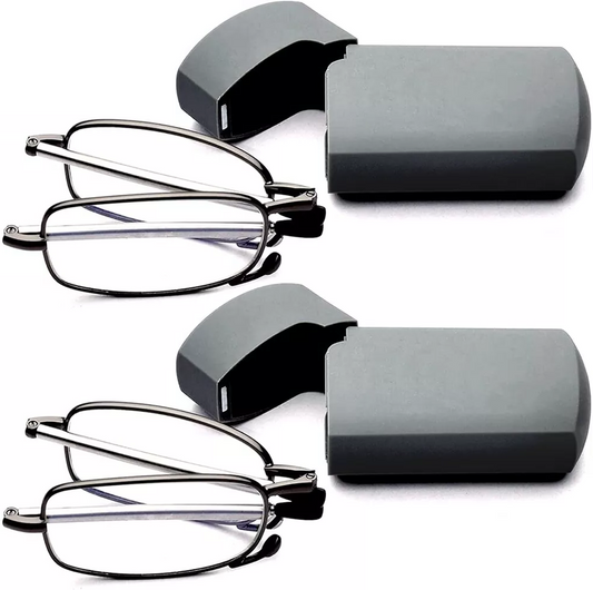 Lunettes de lecture pliables avec étui pour homme et femme – Modèle portable