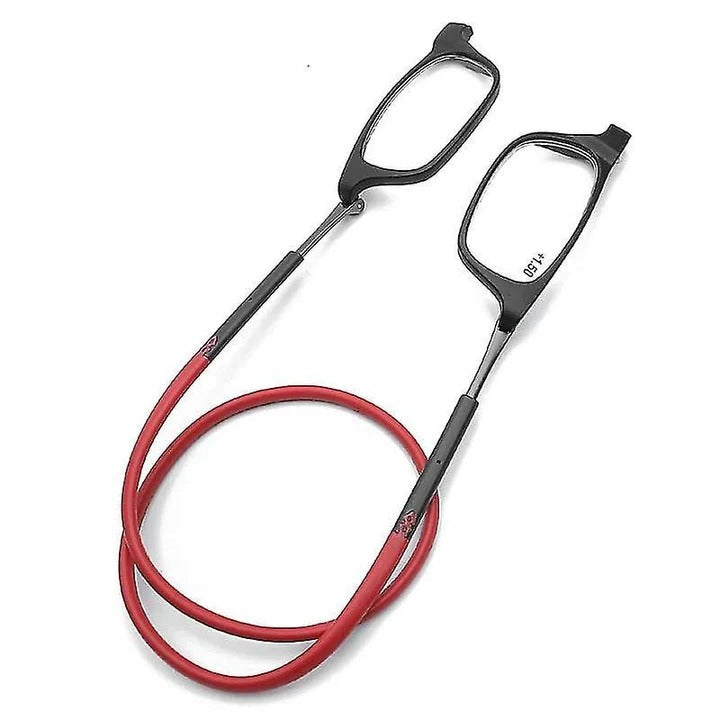 Lunettes de lecture réglables avec cordon de cou magnétique