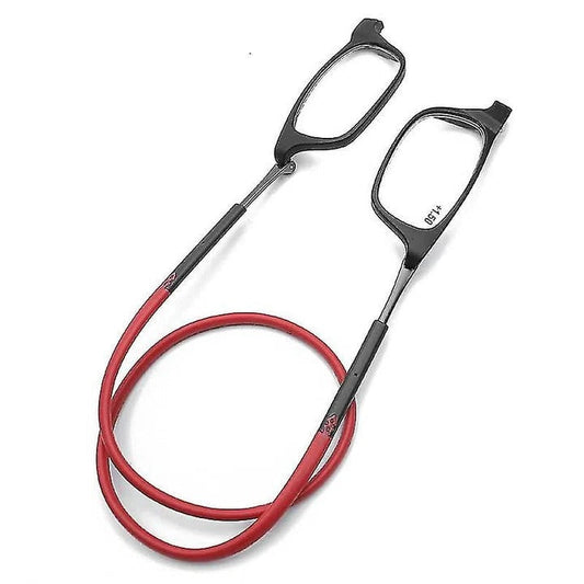 Lunettes de lecture réglables avec cordon de cou magnétique