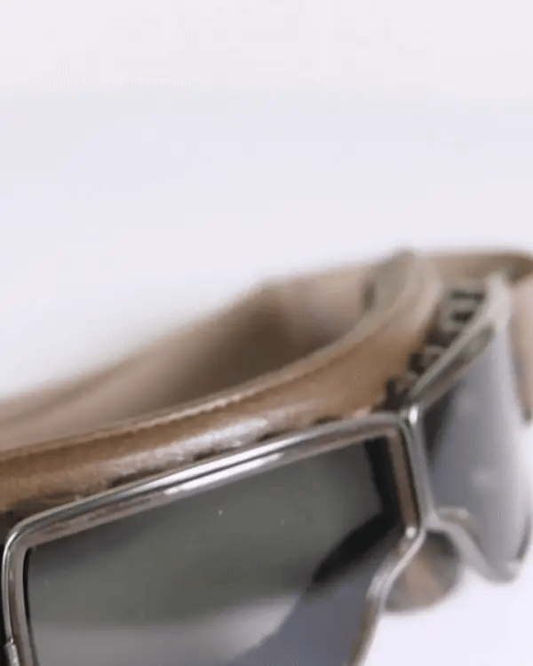 Lunettes de moto rétro | Protection UV | Résistantes aux impacts et ajustables