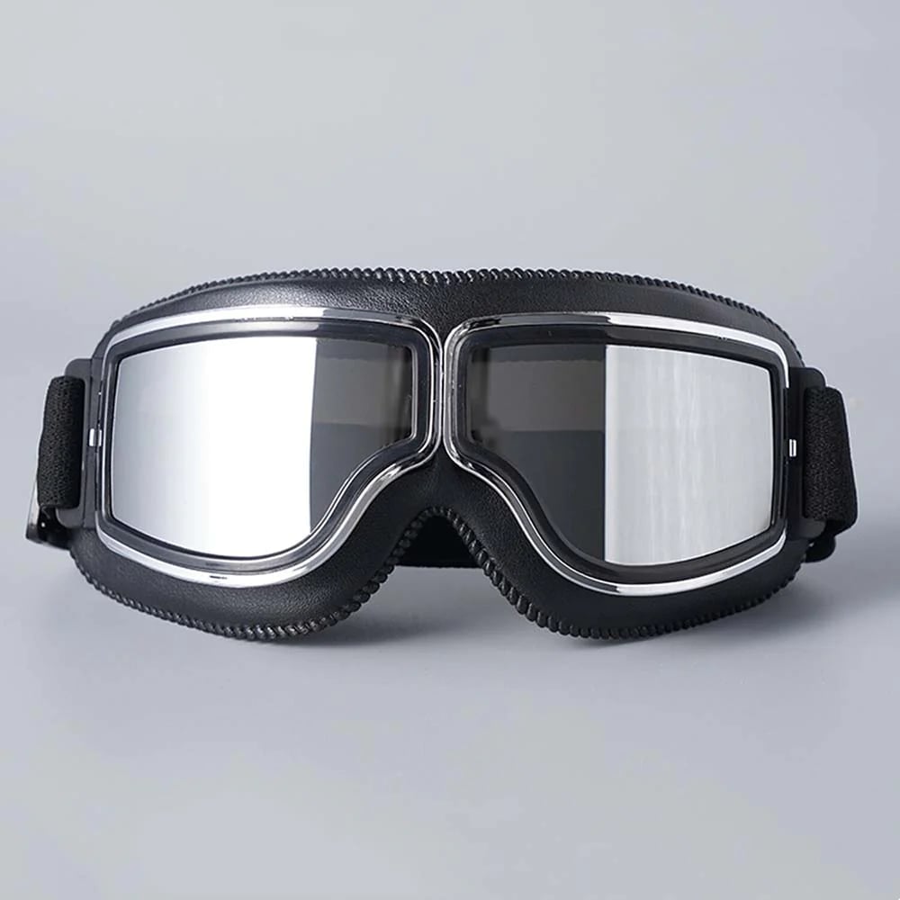 Lunettes de moto rétro | Protection UV | Résistantes aux impacts et ajustables