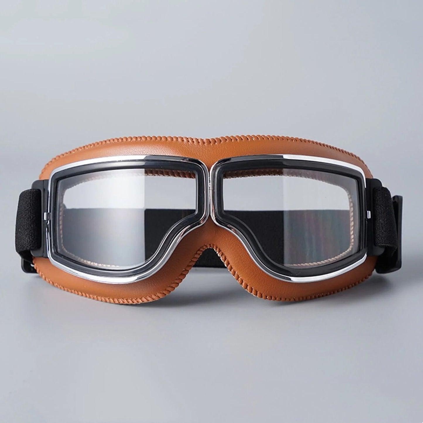 Lunettes de moto rétro | Protection UV | Résistantes aux impacts et ajustables