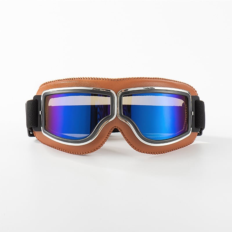 Lunettes de moto rétro | Protection UV | Résistantes aux impacts et ajustables
