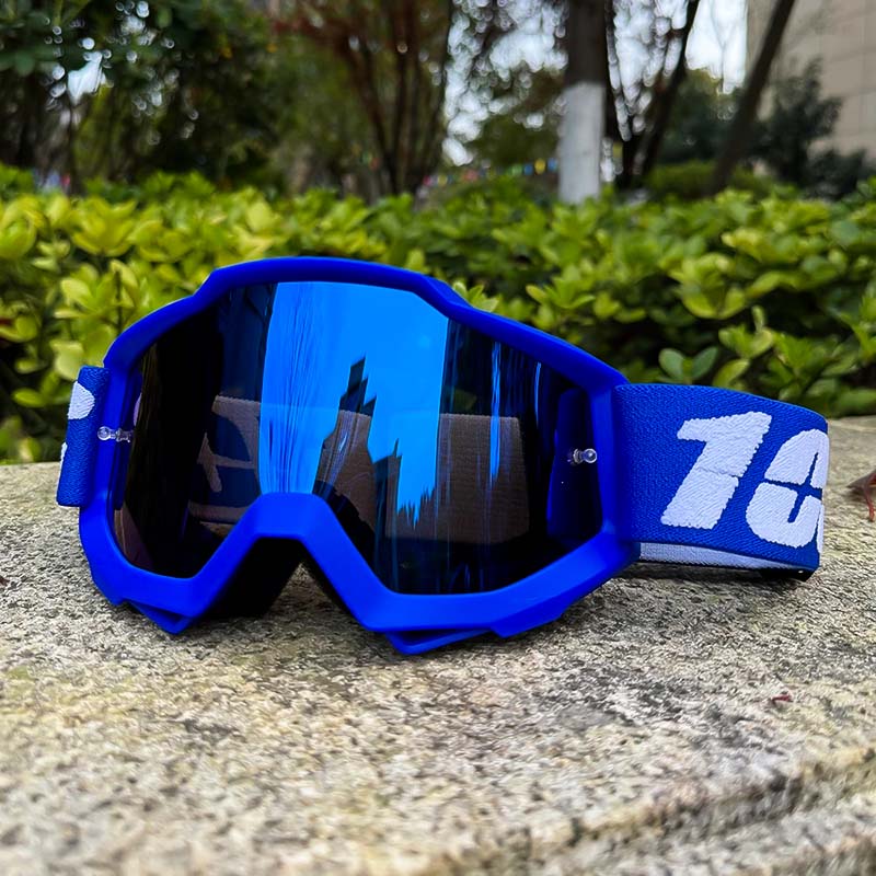 Lunettes de motocross unisexe avec protection antibuée, anti-vent et anti-poussière