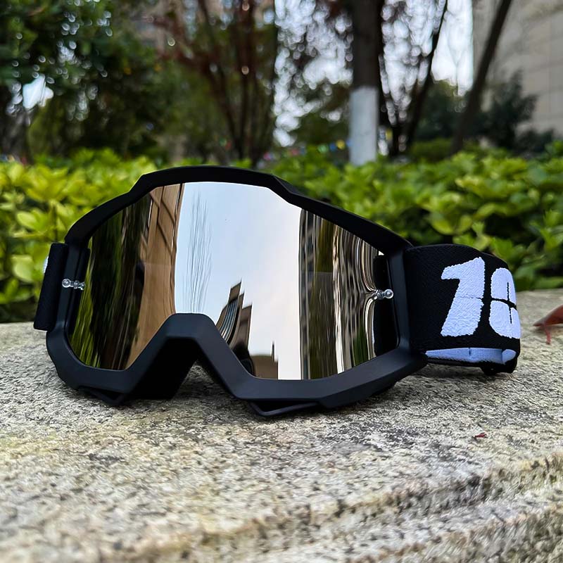 Lunettes de motocross unisexe avec protection antibuée, anti-vent et anti-poussière