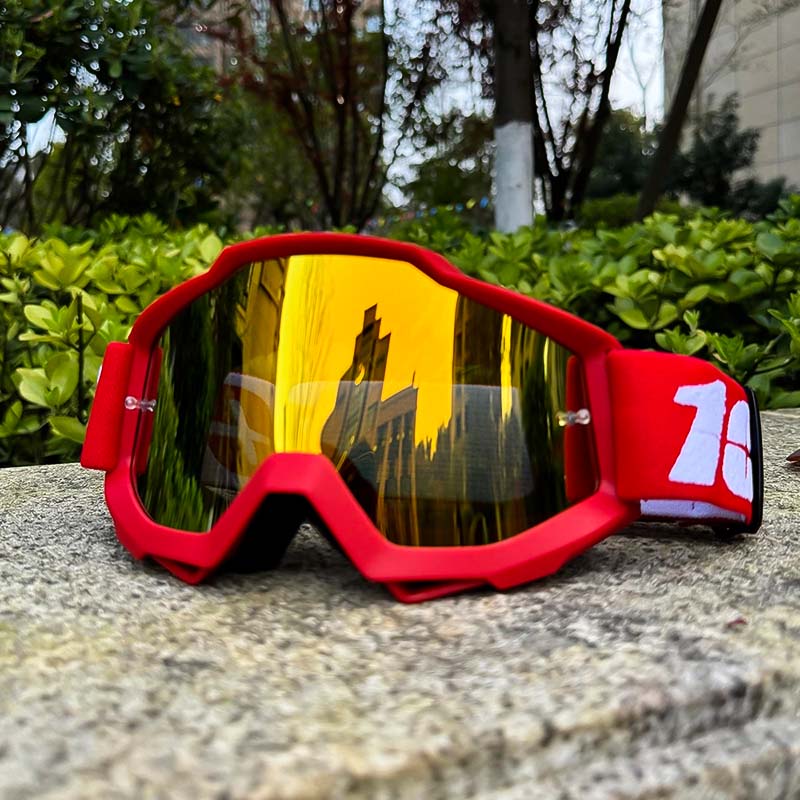 Lunettes de motocross unisexe avec protection antibuée, anti-vent et anti-poussière