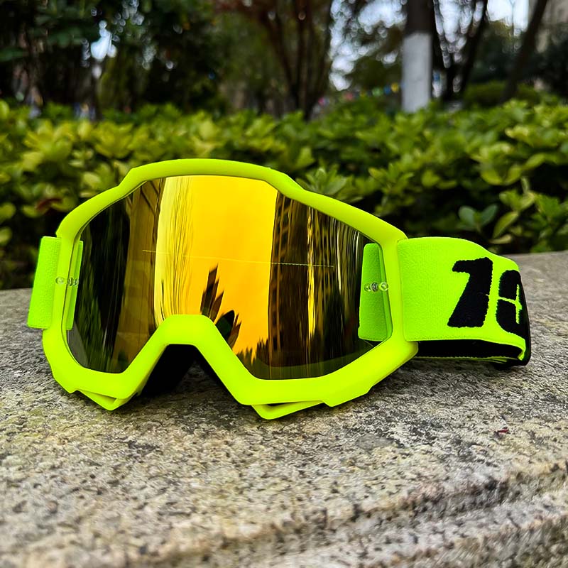 Lunettes de motocross unisexe avec protection antibuée, anti-vent et anti-poussière