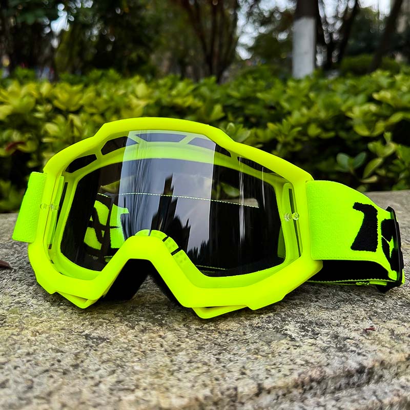 Lunettes de motocross unisexe avec protection antibuée, anti-vent et anti-poussière