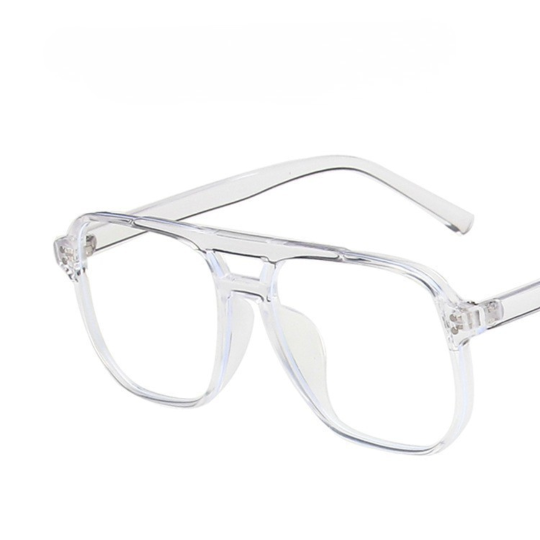 Lunettes de soleil carrées à double pont