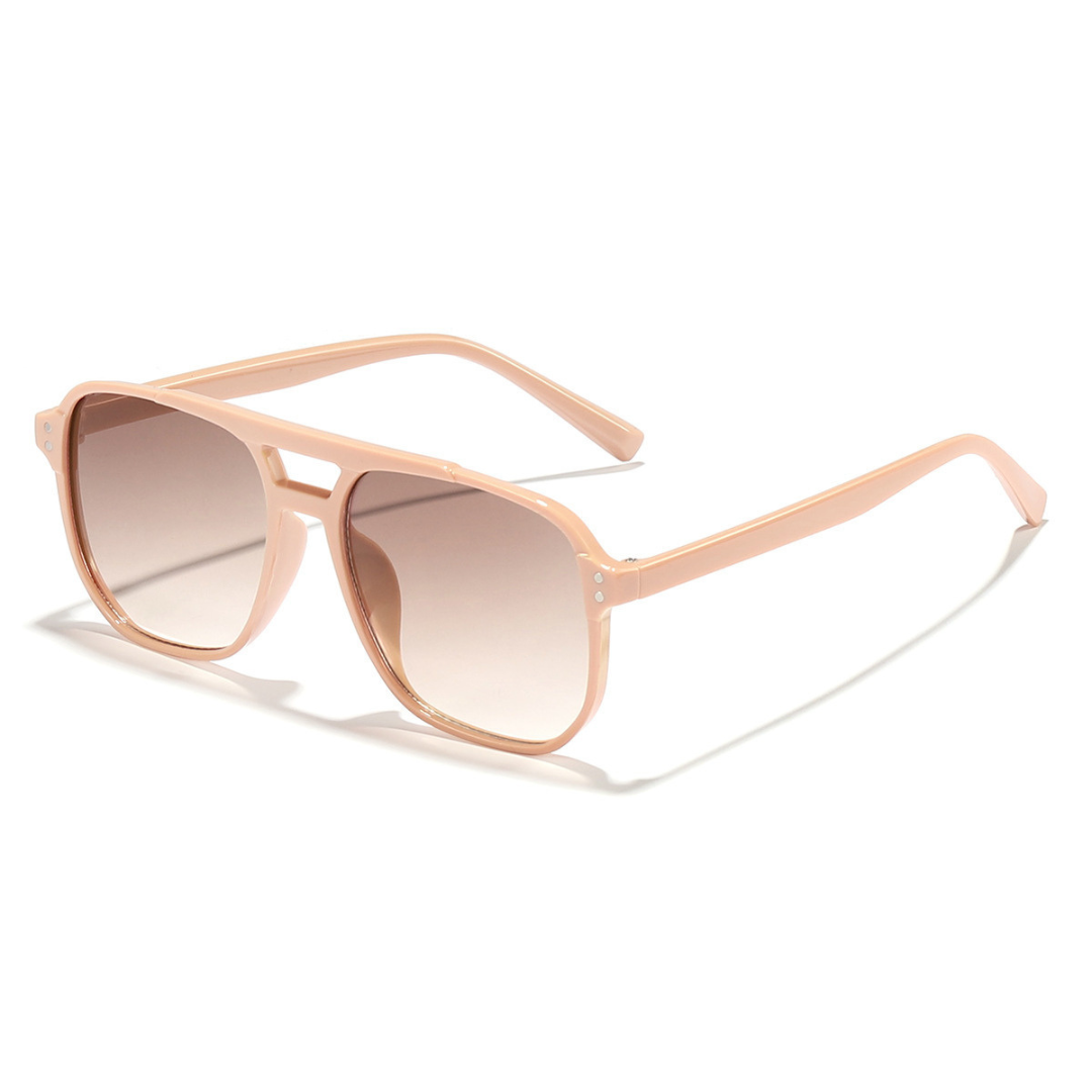 Lunettes de soleil carrées à double pont