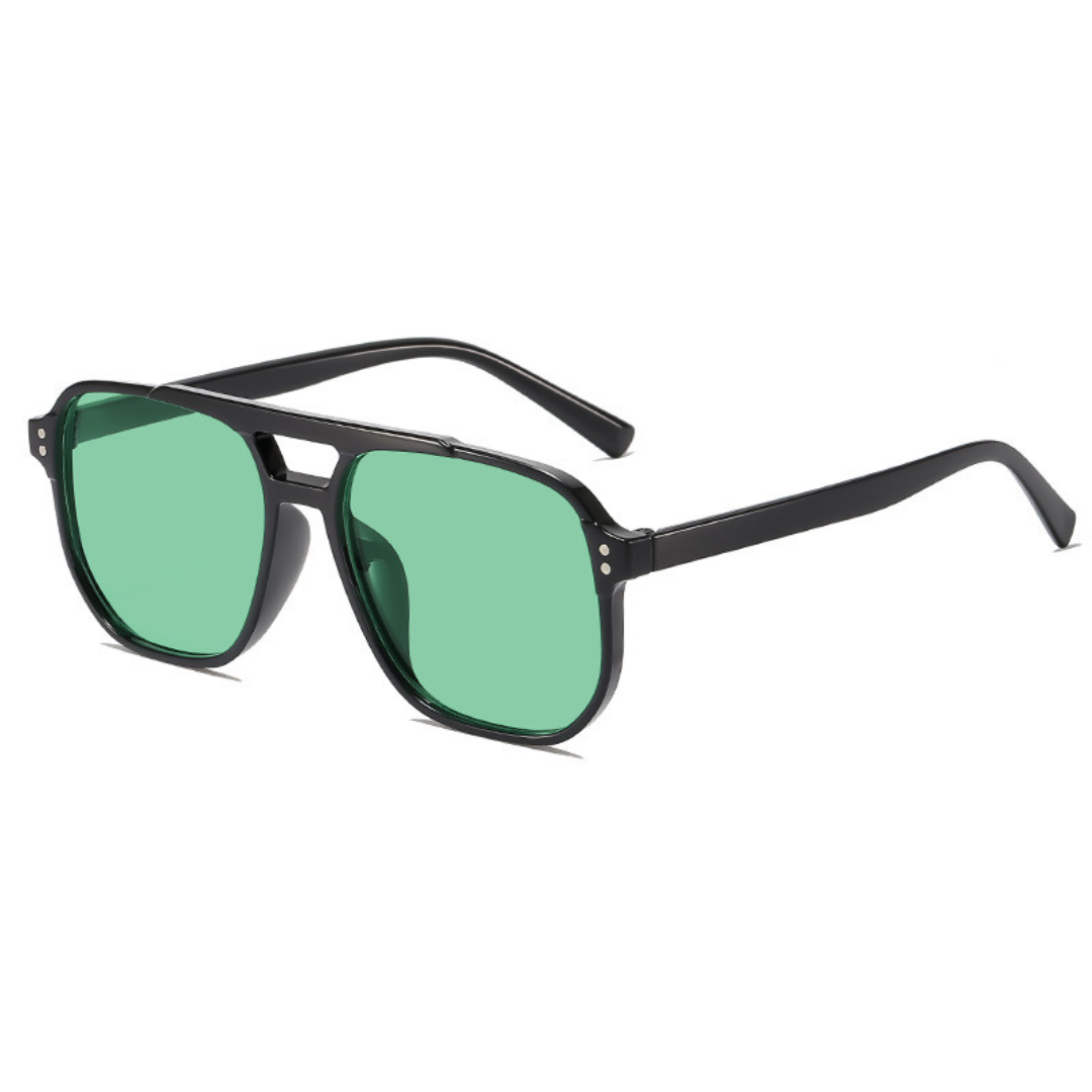 Lunettes de soleil carrées à double pont