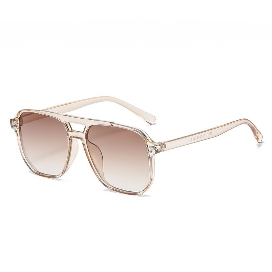 Lunettes de soleil carrées à double pont