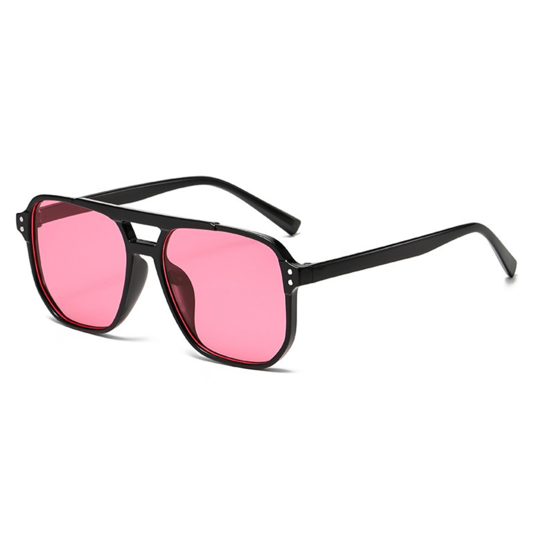 Lunettes de soleil carrées à double pont
