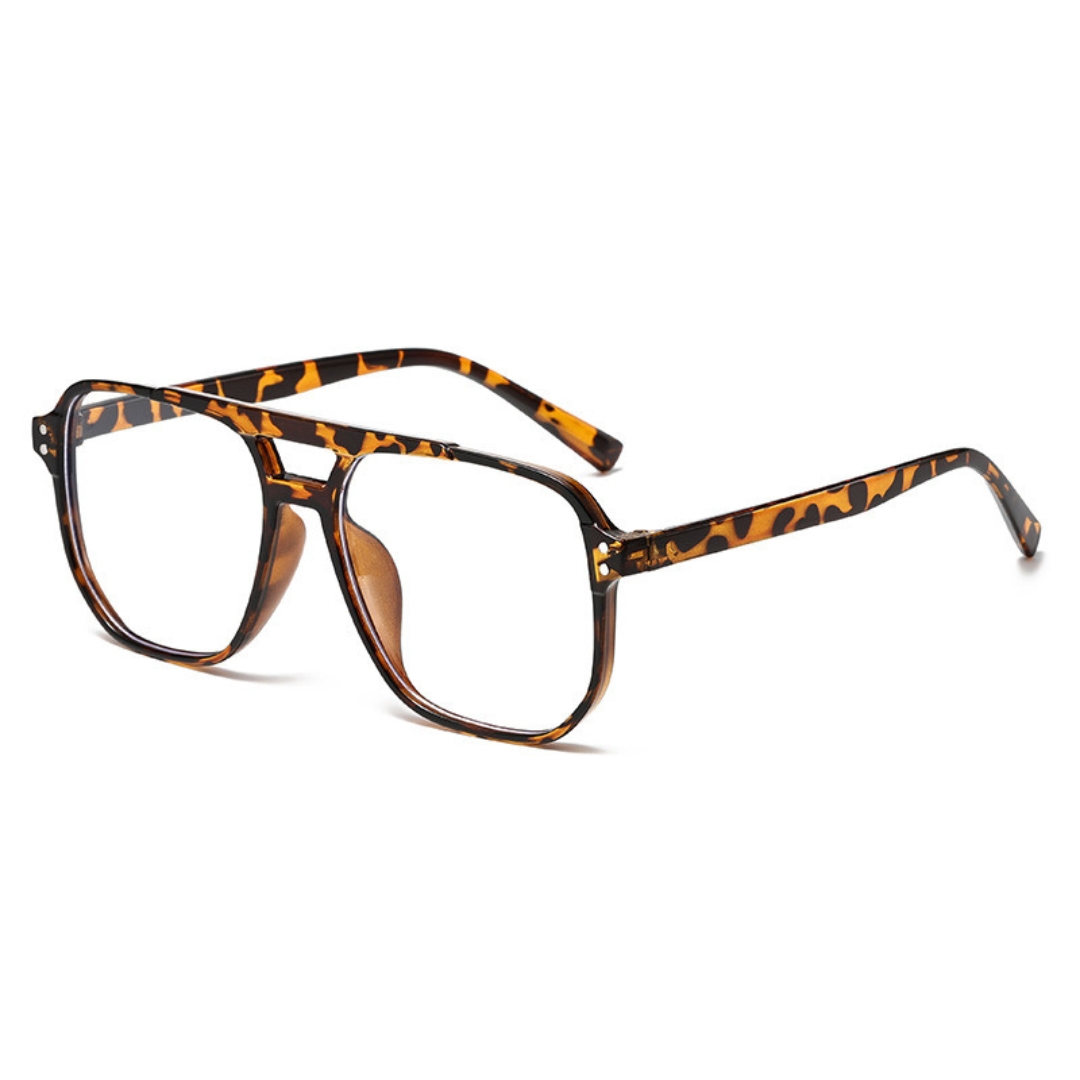 Lunettes de soleil carrées à double pont