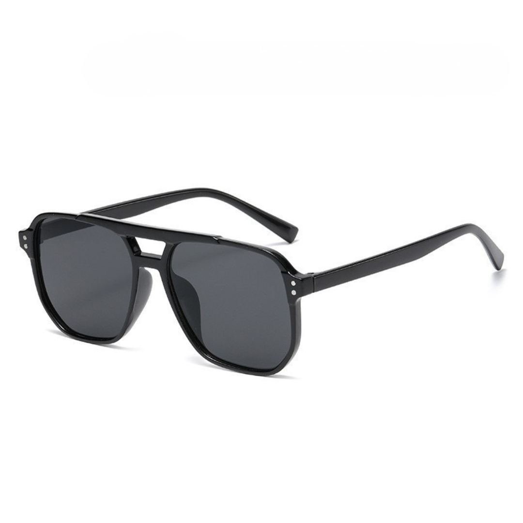 Lunettes de soleil carrées à double pont