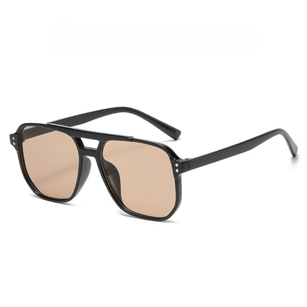Lunettes de soleil carrées à double pont