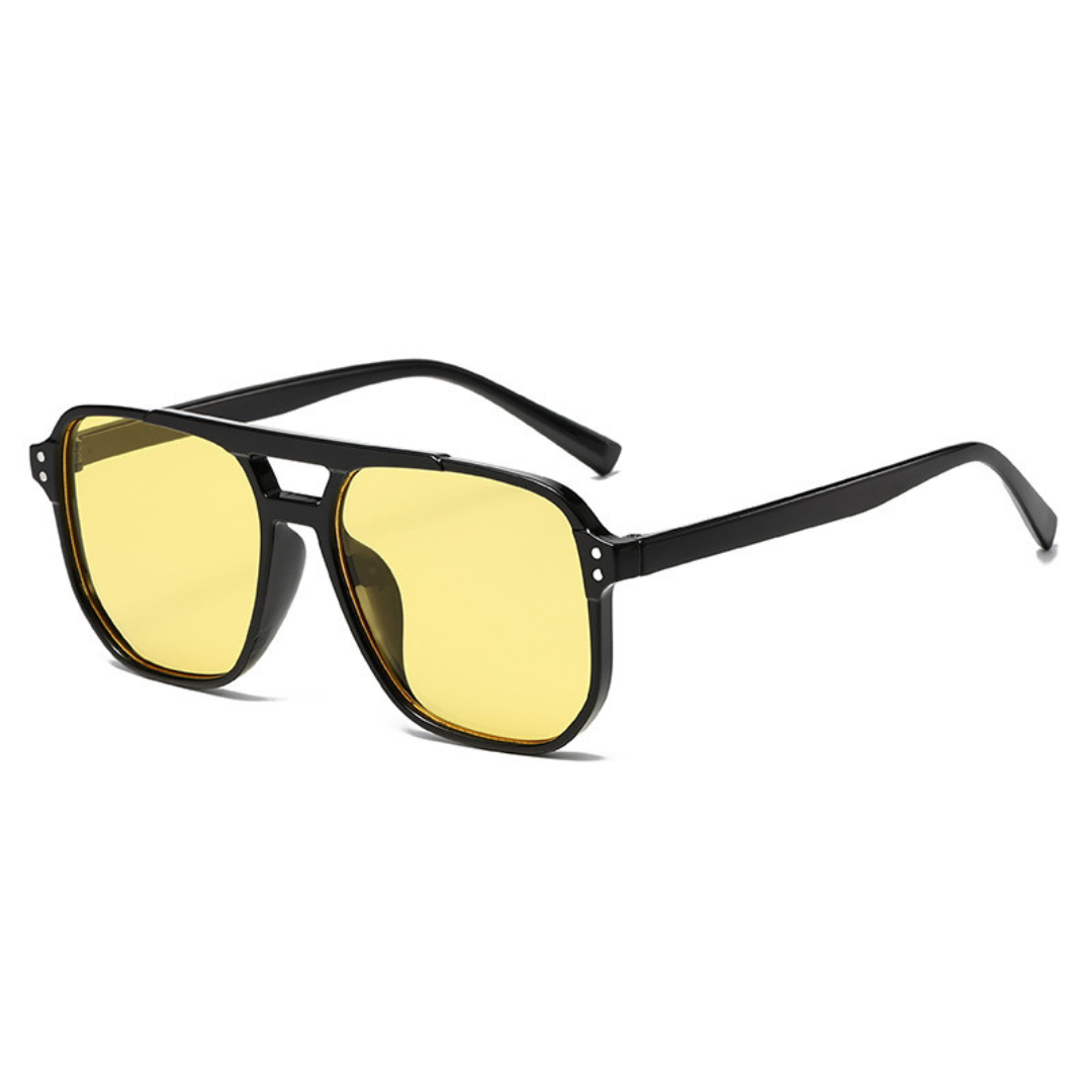 Lunettes de soleil carrées à double pont
